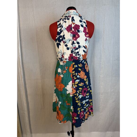 Anthropologie Dinah Collared Halter Tunic Dress Size 0 Floral D674 - Picture 4 of 12